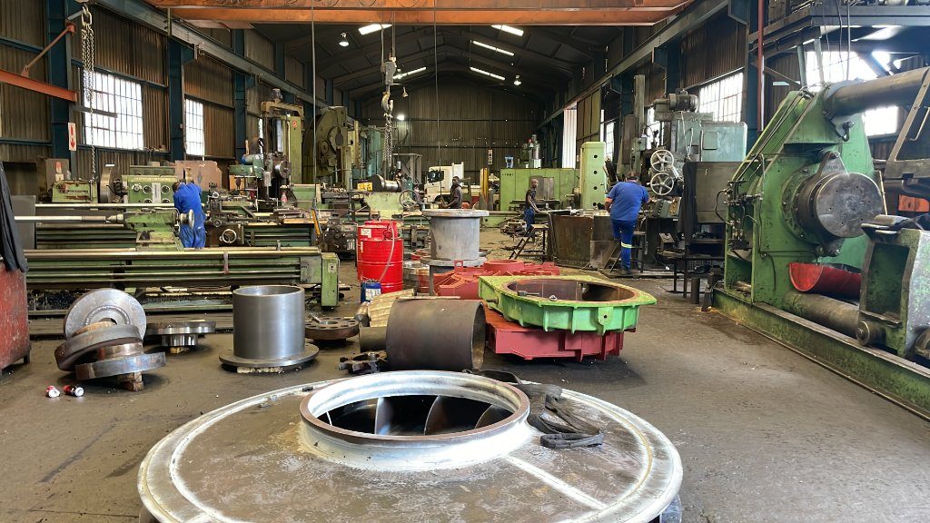 Everton machine shop floor